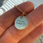 Personalised Handwriting Disc Necklace, thumbnail 3 of 5