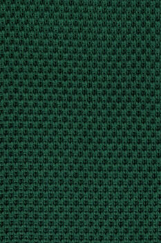 100% Polyester Diamond End Knitted Tie Dark Green, 2 of 2