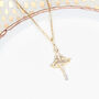 18ct Gold Plated Or Sterling Silver Ballerina Necklace, thumbnail 1 of 3