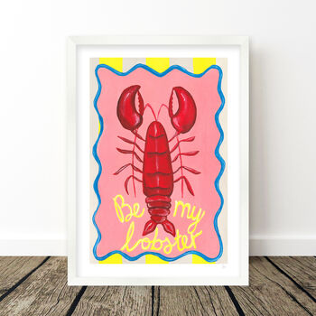 Be My Lobster Print, 6 of 8