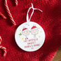 Personalised 1st Christmas As Grandparents Decoration C, thumbnail 1 of 4