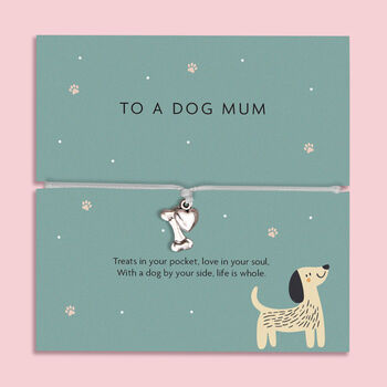 To A Dog Mum Bone Charm Bracelet, 3 of 7