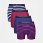Multipack Four Pairs Of Men's Bamboo Trunks In Hoopla, thumbnail 1 of 7