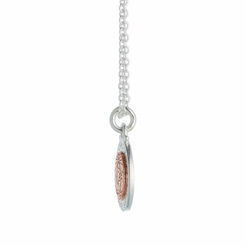 St Christopher Silver And Gold Or Rose Gold Necklace, 10 of 11