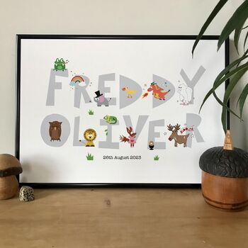 Children's Personalised Name Print, 3 of 12