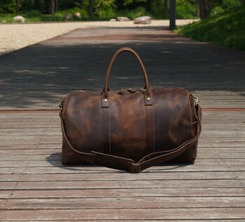 Genuine Leather Duffle, 8 of 12