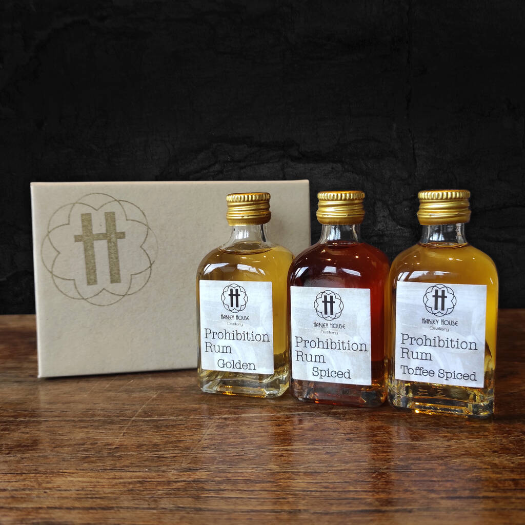 Sussex Rum Gift Pack Of Three Miniatures