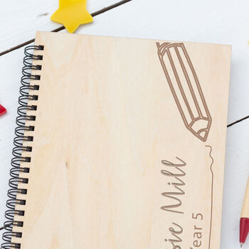 Personalised Bamboo Back To School Notebook, 2 of 5