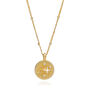 Cygnus Star Gold Coin Necklace, thumbnail 2 of 4