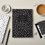 A5 Ruled Notebook In Monochrome Dalmatian, thumbnail 1 of 2