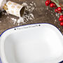 Personalised Cheese And Onion Enamel Pie Dish, thumbnail 2 of 7