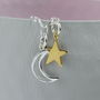 Sterling Silver Moon And Star Bracelet, thumbnail 6 of 8