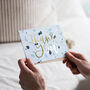 Blue Terrazzo 'Thank You' Gold Foil Card, thumbnail 2 of 2