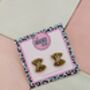 Farfalle Pasta Glitter Resin Studs / Pasta Lover Gift / Novelty Food Jewellery / Fun Accessories, thumbnail 5 of 5