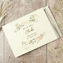 Personalised Floral Wedding Guest Book And Pen, thumbnail 3 of 3