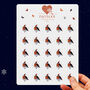 Golden Butterfly Christmas Tree Christmas Stickers, 25, thumbnail 6 of 11