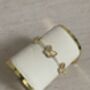 Gold Double Sided Butterfly Charm Bracelet, thumbnail 5 of 6