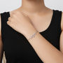 Three Star Bracelet Rose Or Gold Plated 925 Silver, thumbnail 4 of 7