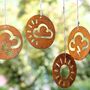 Weather Symbol Hanging Garden Decoration Rusty, thumbnail 3 of 12