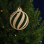 Handmade Bronze Christmas Tree Decoration – Swirls, thumbnail 1 of 4