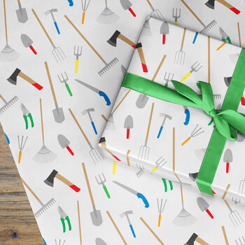 Gardening Tools Wrapping Paper, 2 of 3