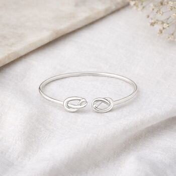 Sterling Silver Open Knot Ring, 2 of 5