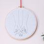 Personalised Embroidered Pinky Promise Hoop, thumbnail 2 of 4