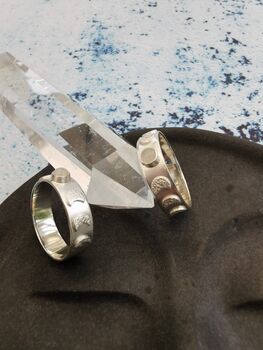 Sterling Silver Moon Phase And Moonstone Ring, 4 of 11