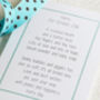 Personalised New Baby Boy Bracelet And Poem, thumbnail 2 of 7