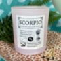 Personalised Scorpio Horoscope Star Sign Candle, thumbnail 3 of 11