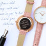 Your Own Handwriting Engraved Anaii Watch Sweet Pink, thumbnail 3 of 3