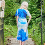 Liana Dress In Blue Ocean Print, thumbnail 3 of 4