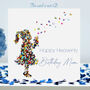 Mum Heavenly Birthday Butterfly Kisses Card, thumbnail 1 of 12