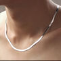 Sterling Silver Triple Herringbone Chain Necklace, thumbnail 3 of 6