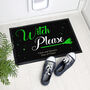 Personalised Witches Broomstick Indoor Mat Gift, thumbnail 2 of 3