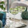 Set Of Two Tropical Leaf Champagne Glasses, thumbnail 1 of 5