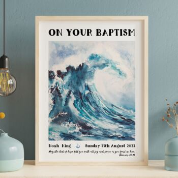 Personalised Baptism Gift Print, 7 of 9