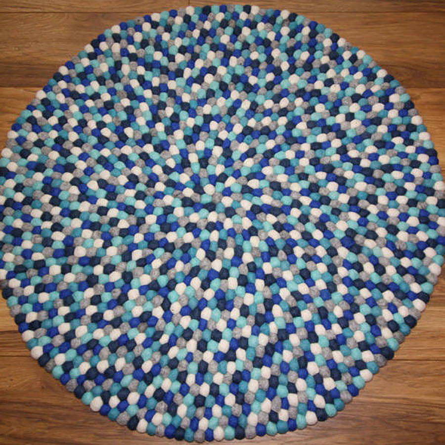 round felt rug by grattify