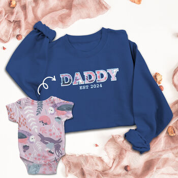 Personalised 'Dada' Appliqué Keepsake Sweatshirt, 6 of 11