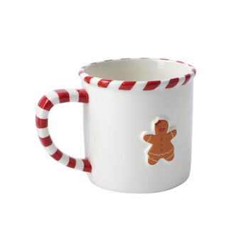 Christmas Gingerbread Lady Stoneware Festive Mug, 2 of 5