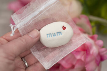'Mum' Gift Pocket Pebble Letterbox Gift, 3 of 4