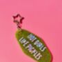 The 'Hot Girls Like Pickles' Sparkly Motel Keyring / Gift For Pickle Lover / Food Accessories / Cute Keychain, thumbnail 2 of 6