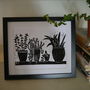 Cactus Botanical Linocut Print, thumbnail 1 of 6