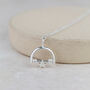 Sterling Silver Beaded Spinner Pendant, thumbnail 1 of 5