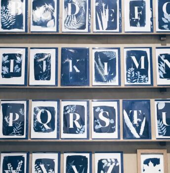 Cyanotype Letter Greetings Card, 3 of 3
