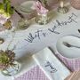 Table Runner Embroidered Personalised In Colours, thumbnail 7 of 9