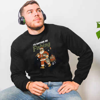 I’d Rather Be Fishing Christmas Sweatshirt, 2 of 2