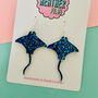 Sting Ray Glitter Resin Earrings, thumbnail 3 of 3