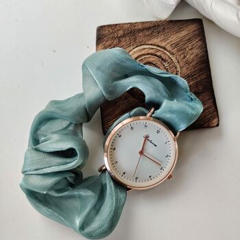 Handmade Blue Changeable Elastic Women Wristwatch, 5 of 7