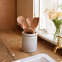 Ceramic Crock Pot Utensils Jar, thumbnail 1 of 2